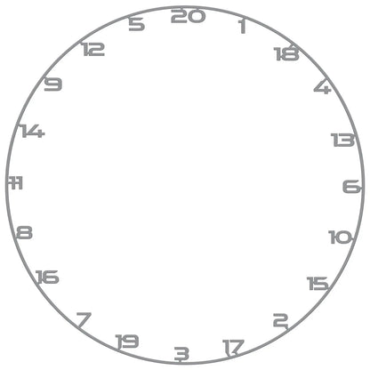 Bullet Dartboard Universal Fit Coloured Number Ring