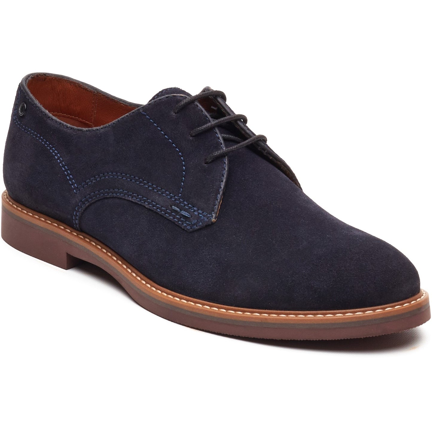 Base London Mens Strand Suede Derby Shoes