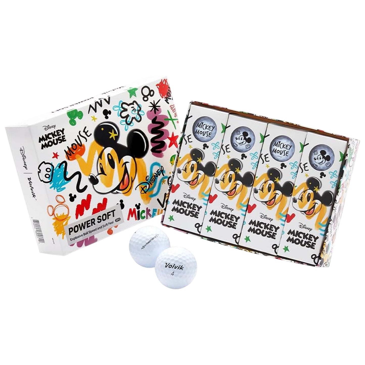 Volvik Power Soft Golf Balls Special Edition Disney Sketchbook Pack
