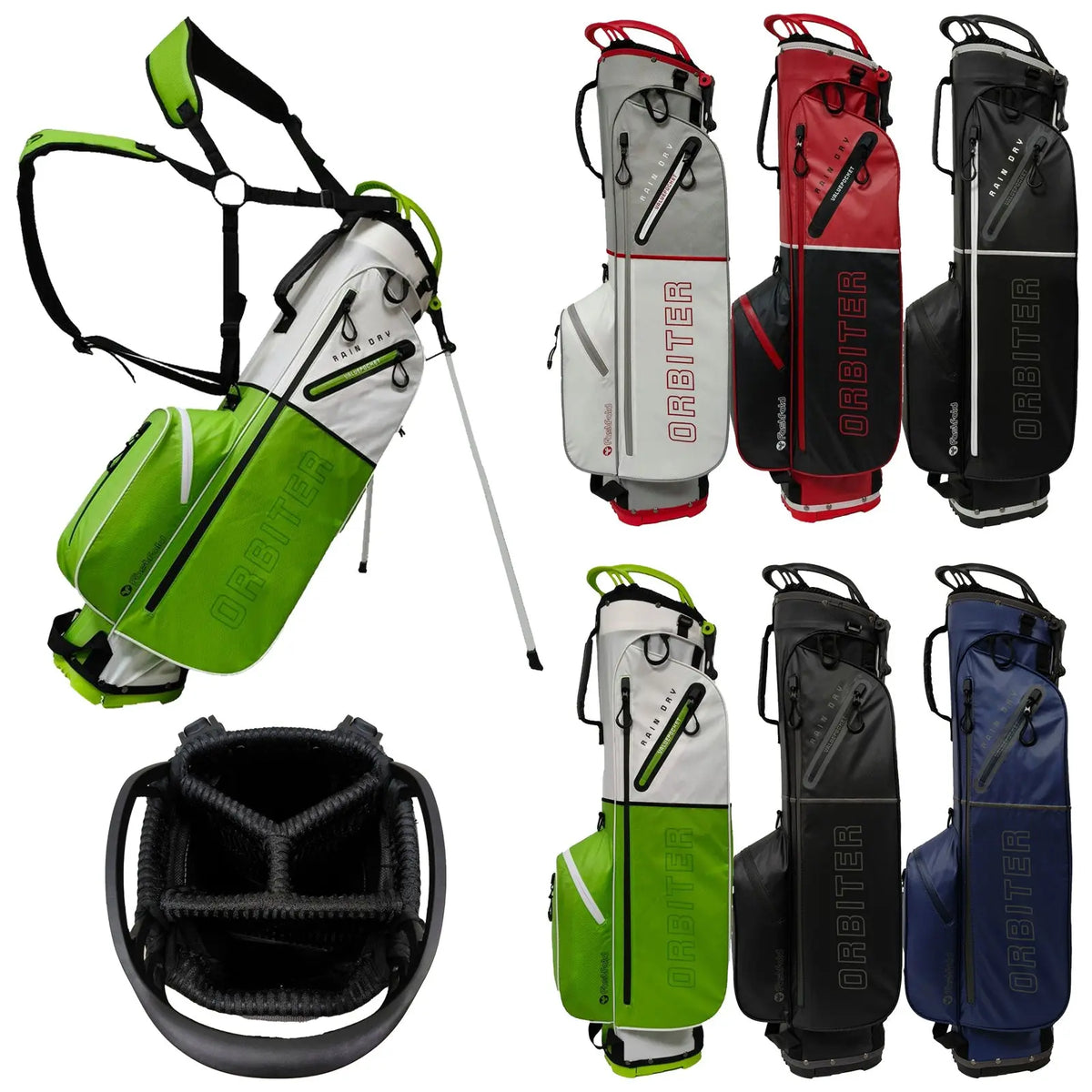 FastFold Orbiter 2.0 Rain Dry Golf Stand Bag