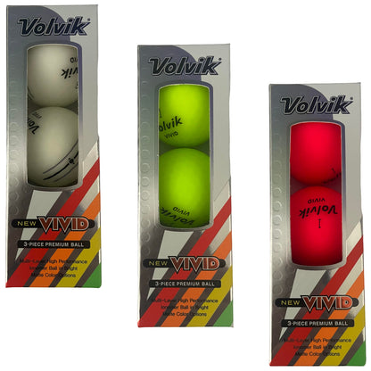 Volvik Vivid 3 Lines Golf Balls
