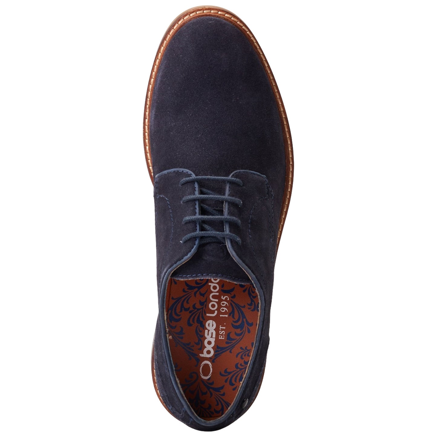 Base London Mens Mawley Suede Derby Shoes