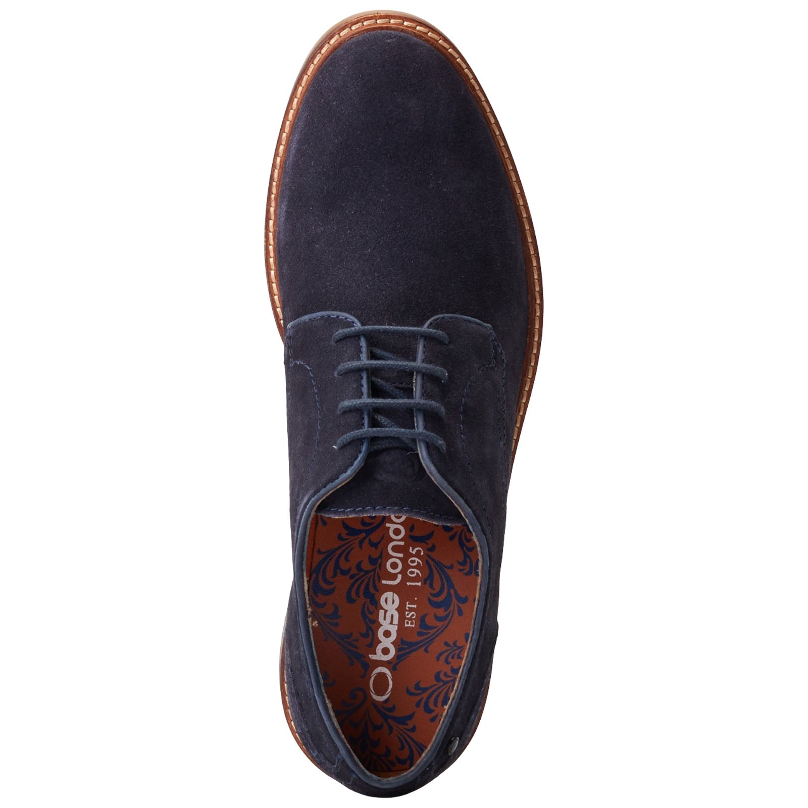 Base London Mens Mawley Suede Derby Shoes