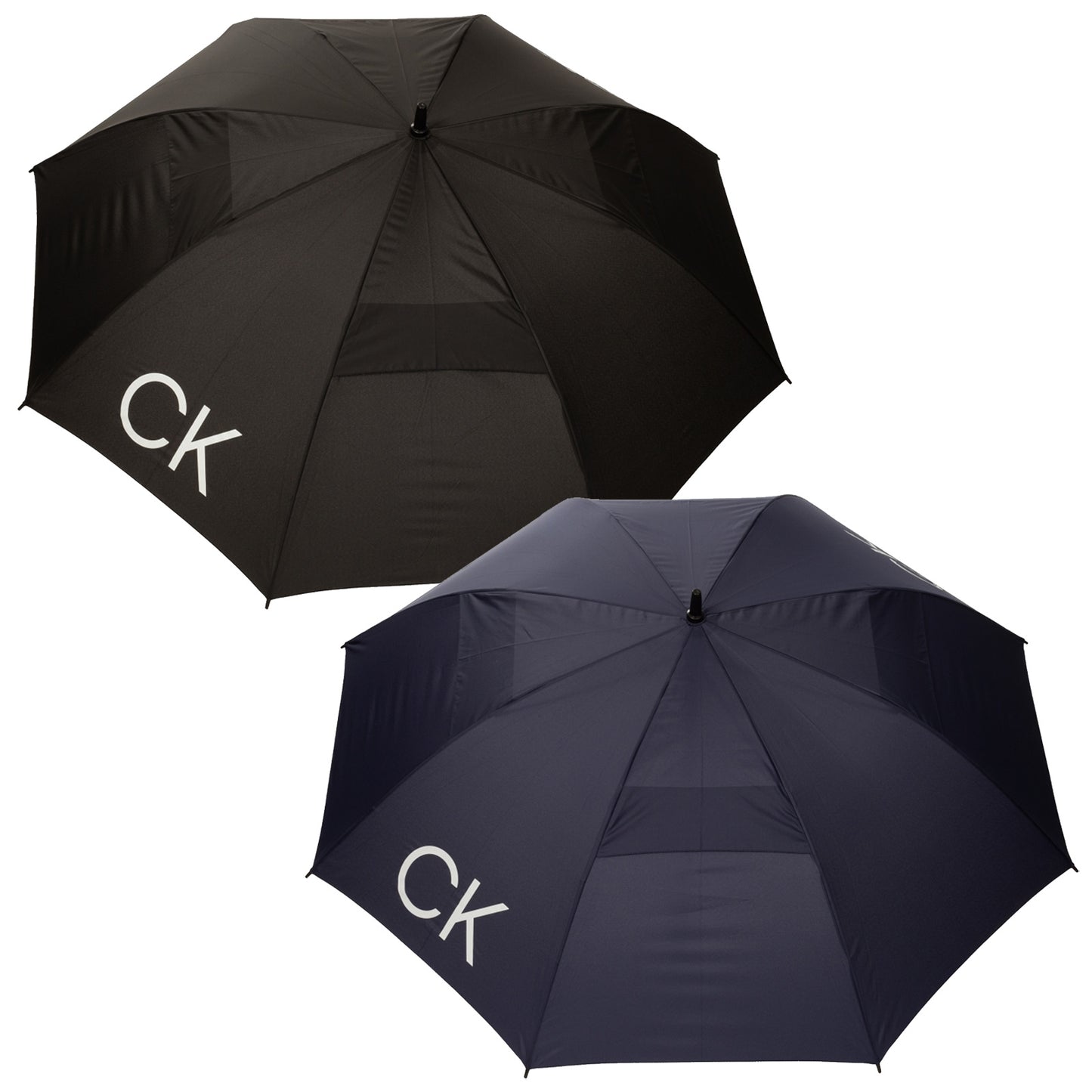 Calvin Klein Dual Canopy Auto Open Umbrella 54"