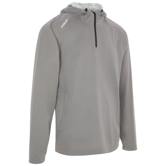 ProQuip Mens ProPac Lite Waterproof Hooded Half Zip Jacket
