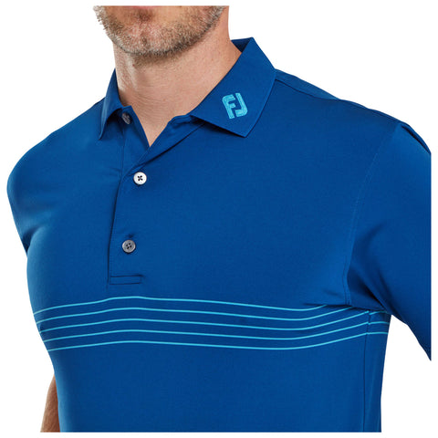 FootJoy Mens Engineered Pinstripe Lisle Polo Large