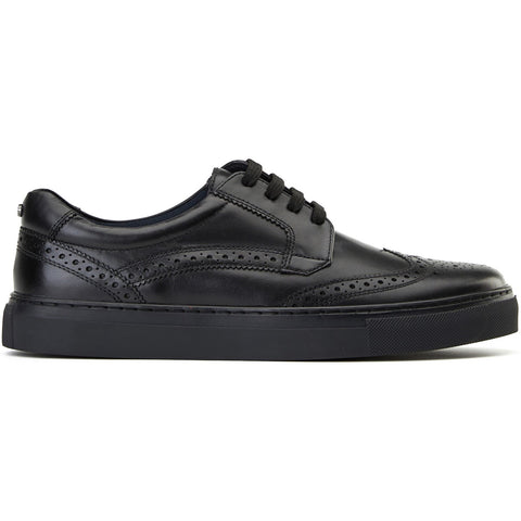 Base London Mens Clapton Leather Brogue Casual Shoes