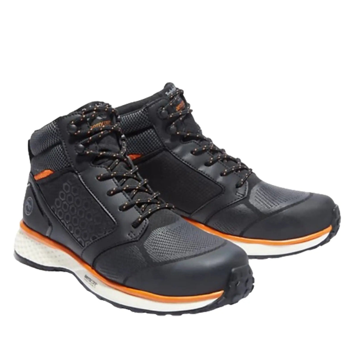 Timberland Pro Reaxion Mid Composite Safety Boots - Black Orange / 6