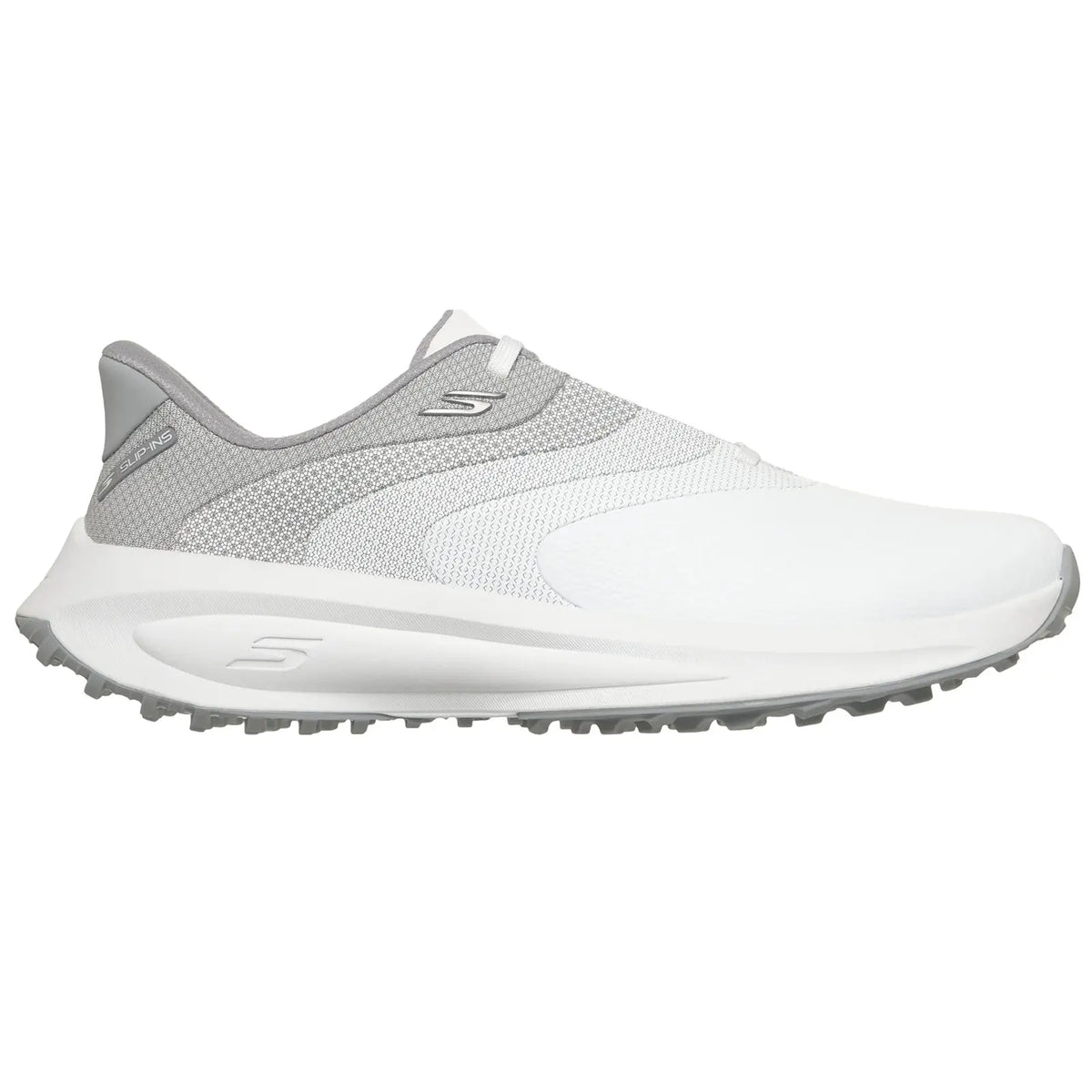 Skechers Mens Slip-ins Flow SL Golf Shoes (Wide) - 7 UK / White / Grey