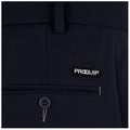 A dark blue garment with a pocket and a branded label reading PROQUIP is displayed prominently against a neutral background highlighting its texture and details.