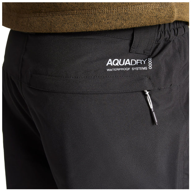 Craghoppers Mens Steall Waterproof Trousers Black  Sportpursuitcom
