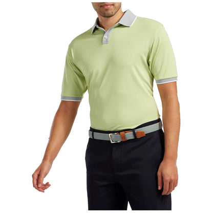 FootJoy Mens Pique Ministripe Polo Shirt