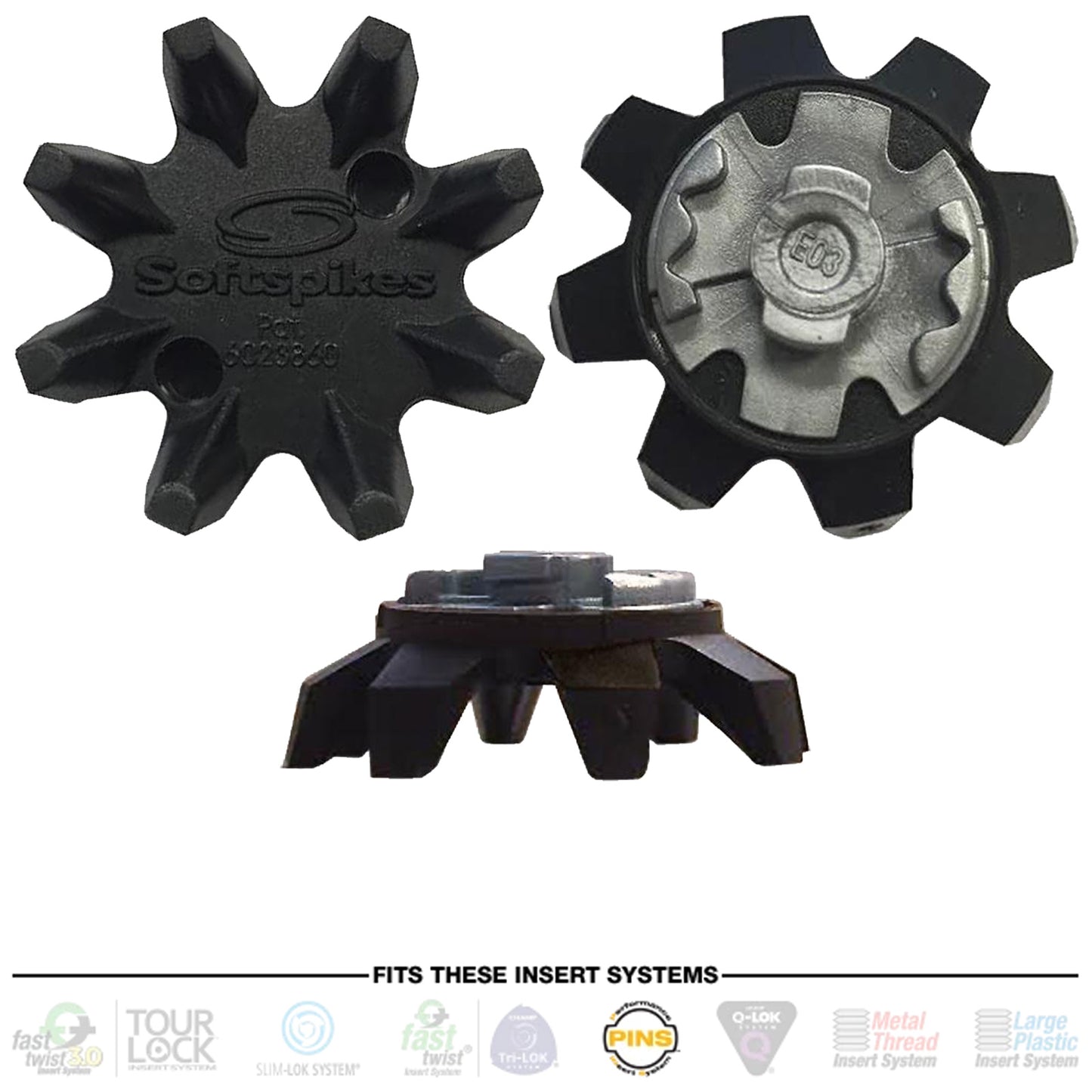 SoftSpikes Black Widow Replacement Golf Cleats