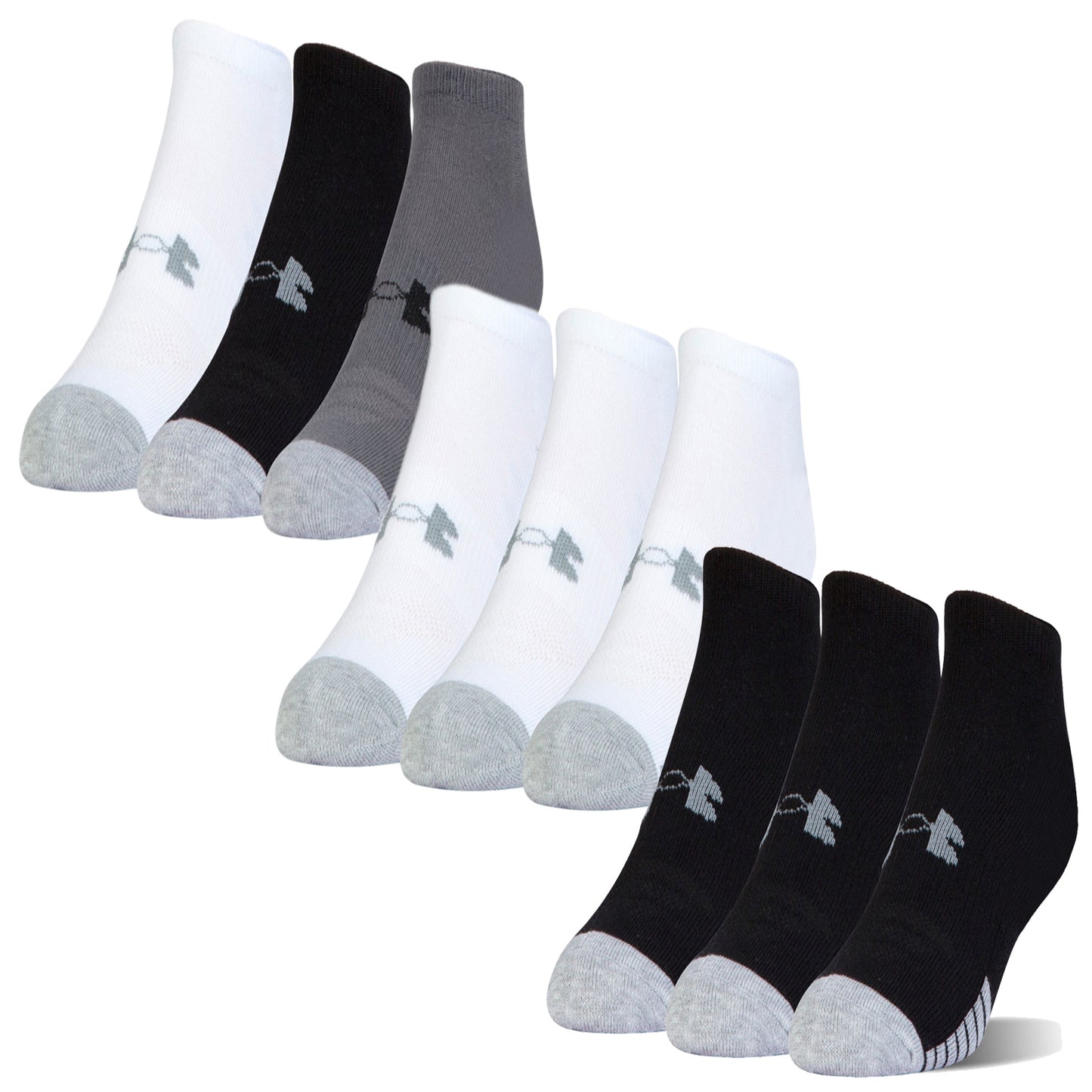 Under Armour Mens No Show Sports Socks (3 Pairs)