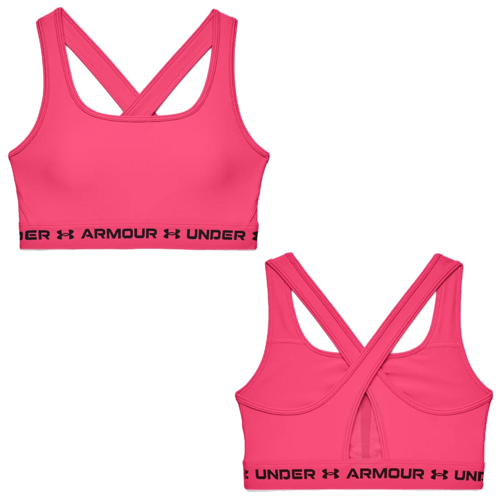 Under Armour Ladies Mid Crossback Sports Bra