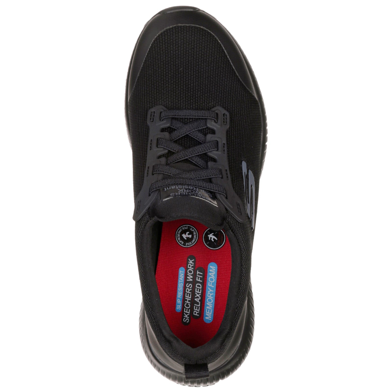 skechers relaxed fit memory foam womens work shoes