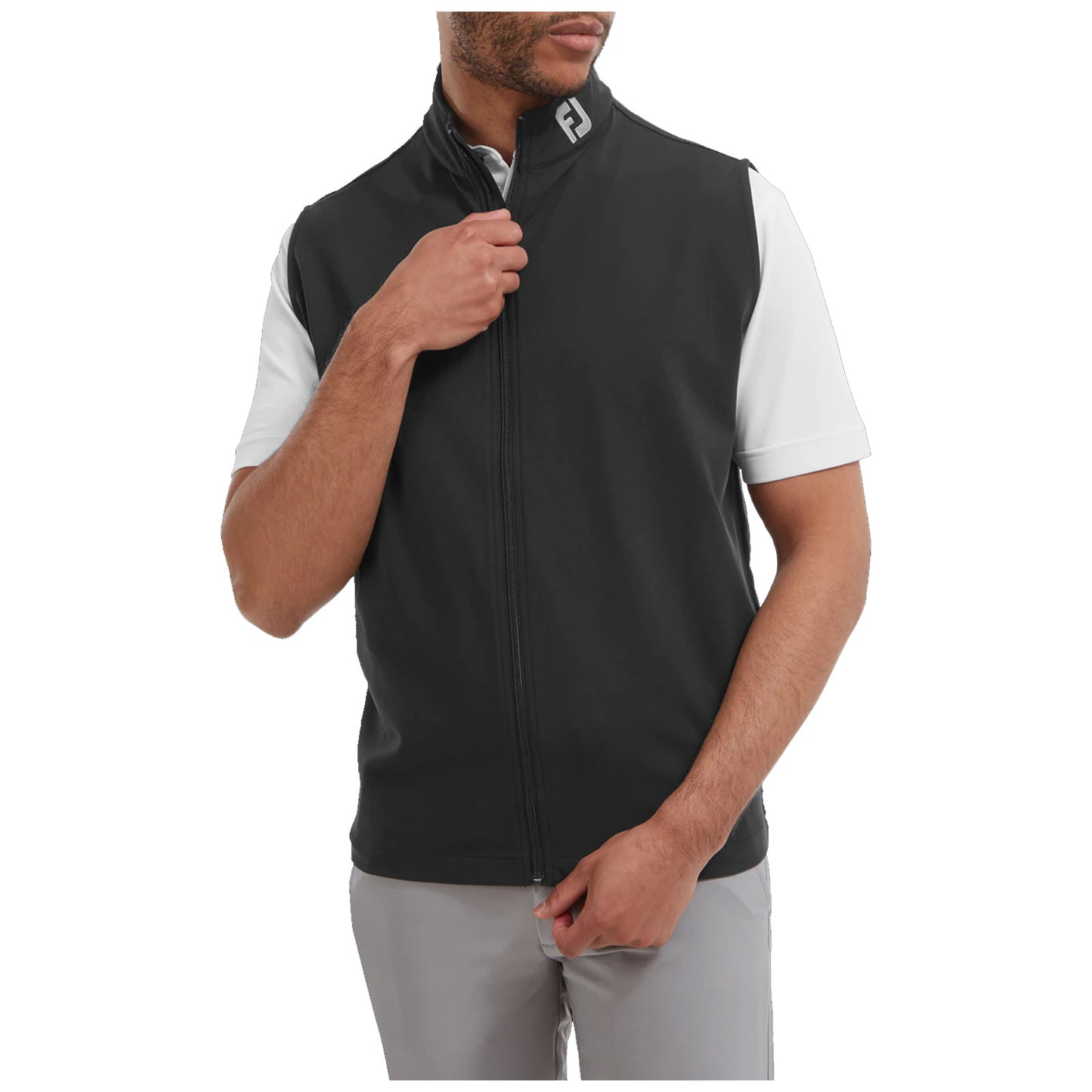 FootJoy Mens Full-Zip Knit Vest