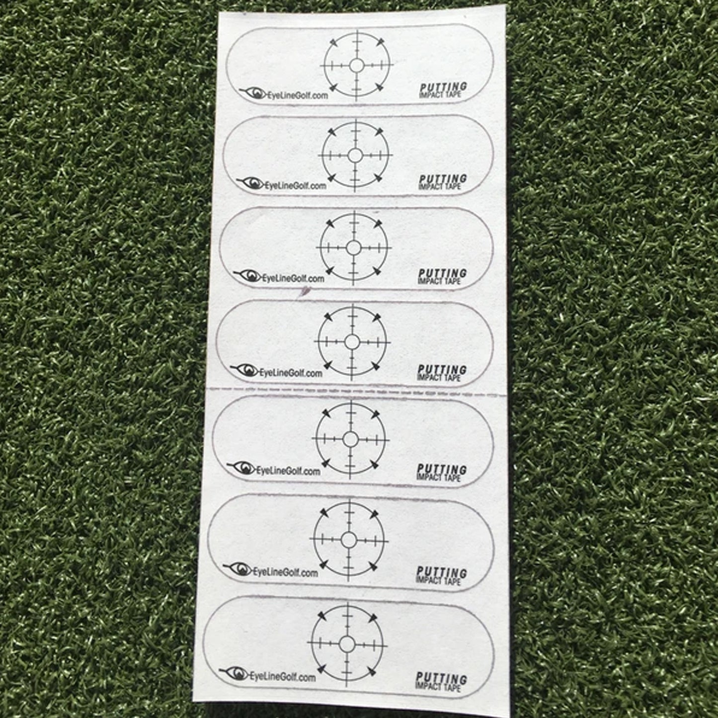 Masters Golf Eyeline Putting Impact Tape - 70 Stickers