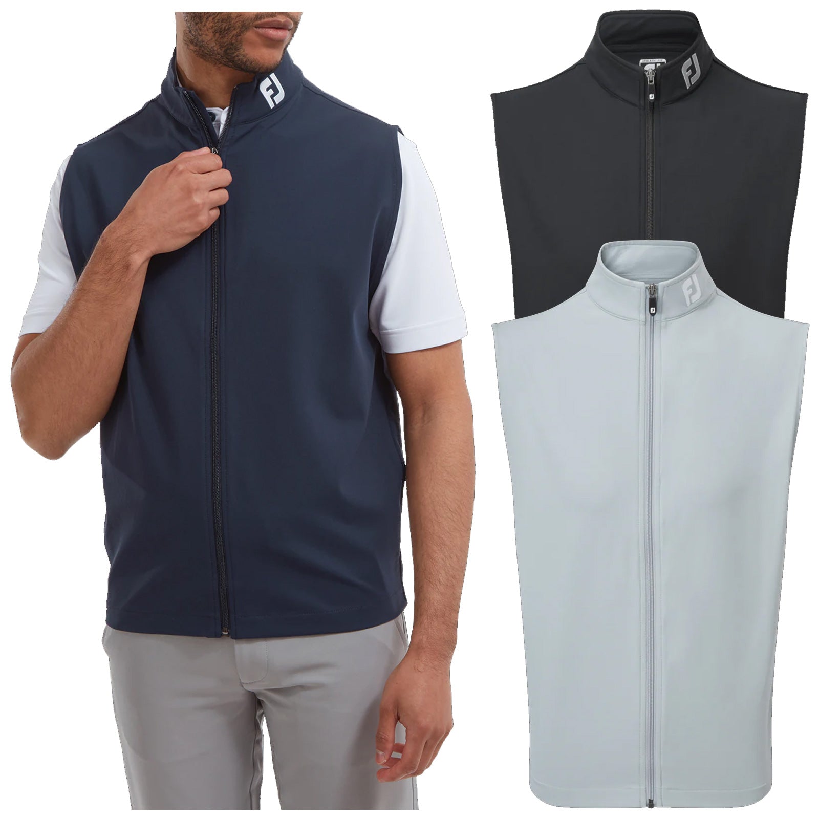  FootJoy Mens Full-Zip Knit Vest