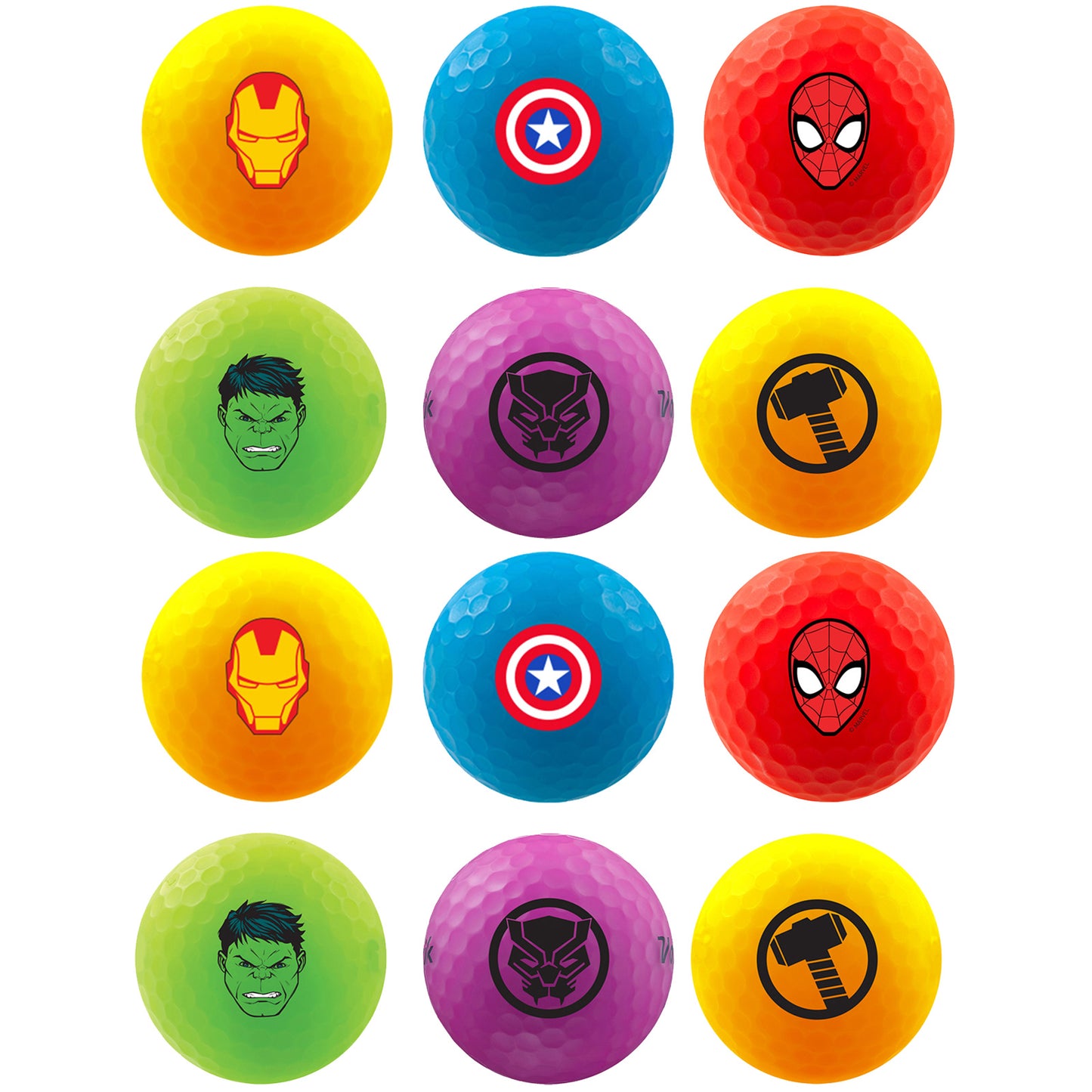 Volvik x Marvel Vivid Loose Golf Balls
