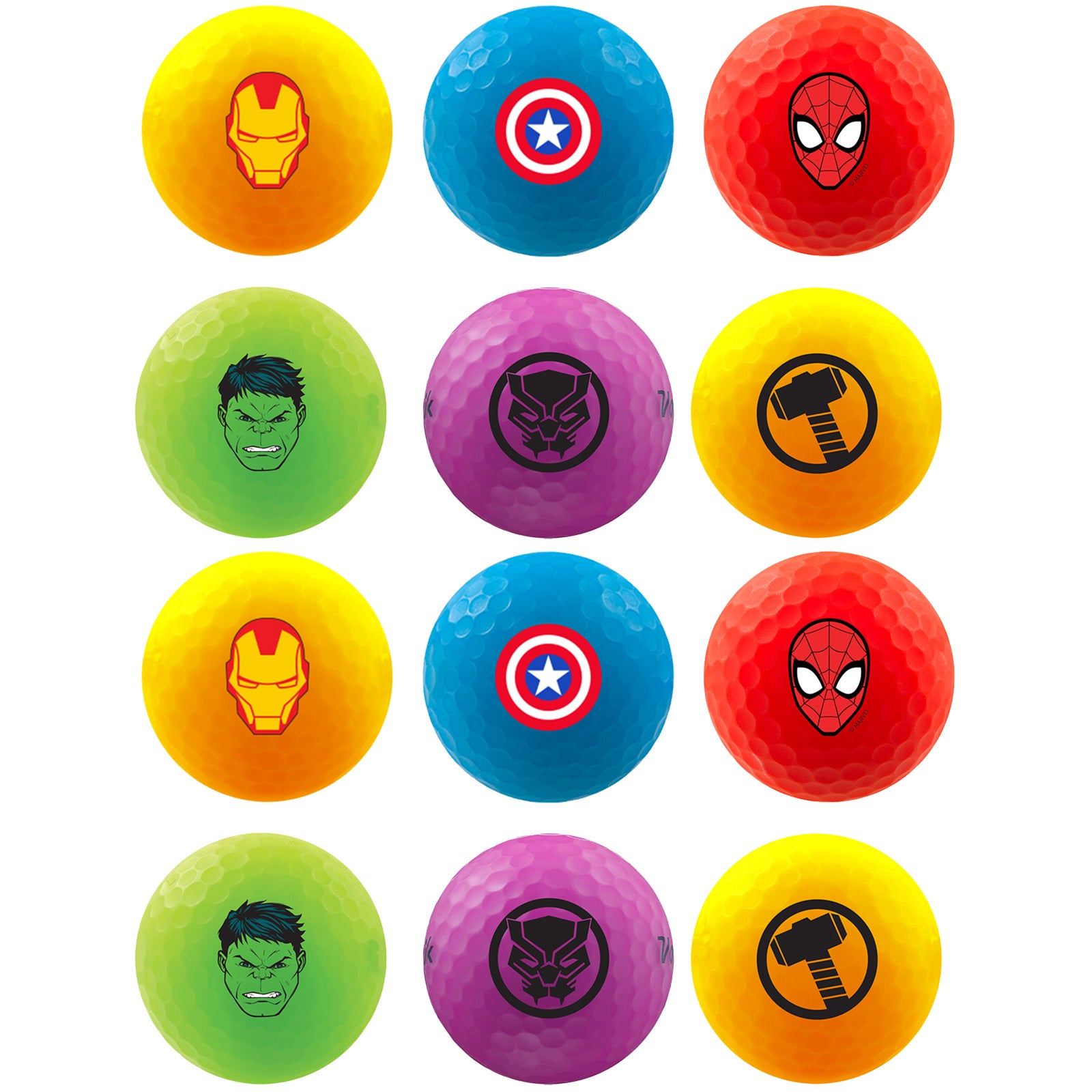 Volvik x Marvel Vivid Loose Golf Balls