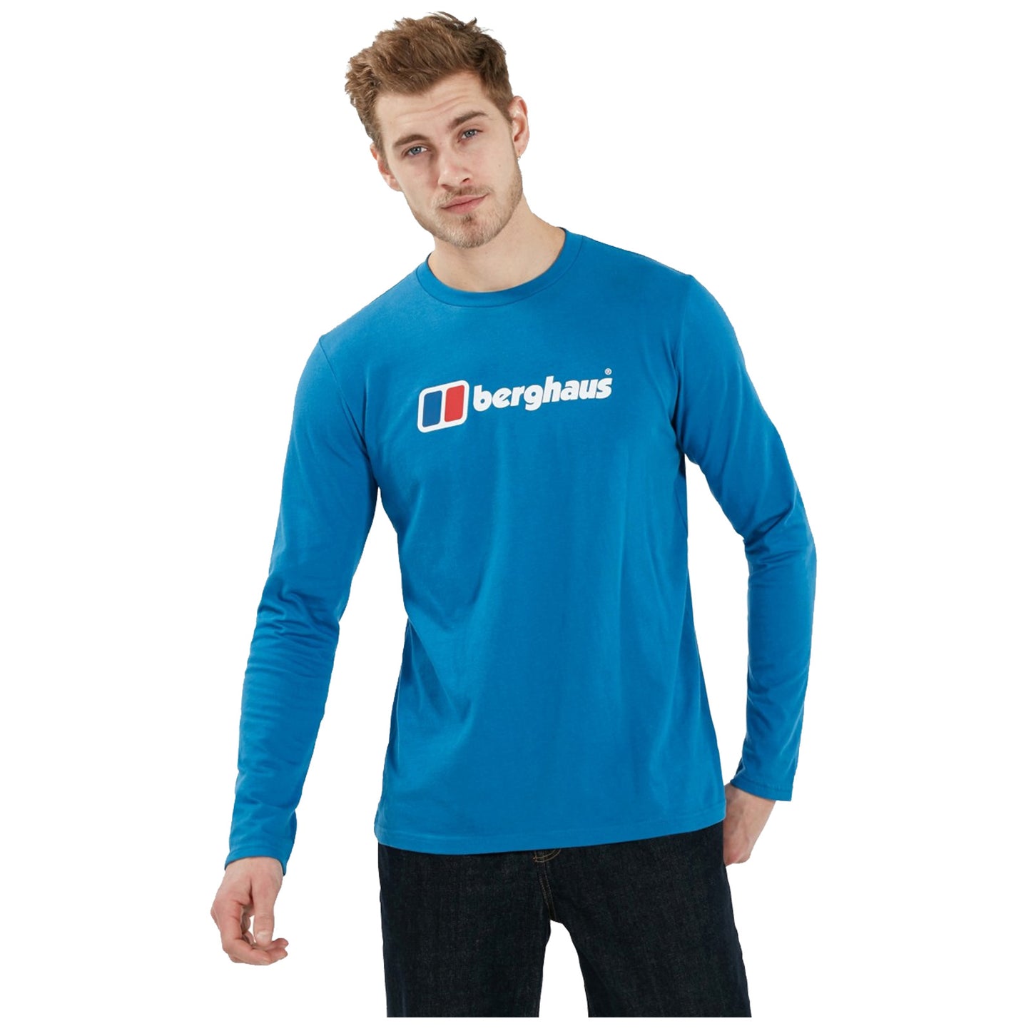 Berghaus Mens Organic Big Logo Long Sleeve T-Shirt