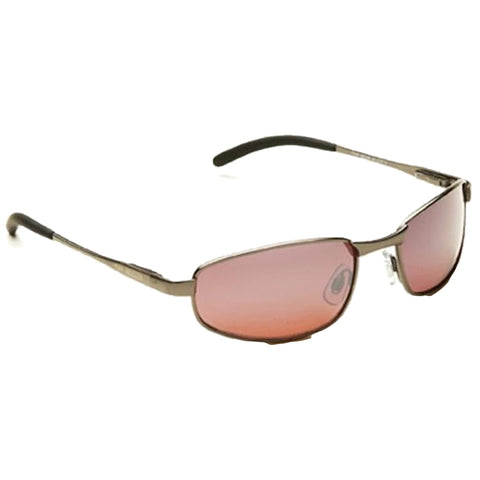 Sunglasses are positioned at an angle showcasing their dark tinted lenses and metallic frame they are resting on a light background indicating a casual accessory suitable for outdoor use