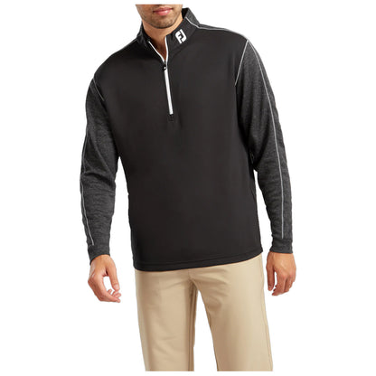 FootJoy Mens Tonal Heather Chill-Out Half Zip Top - S
