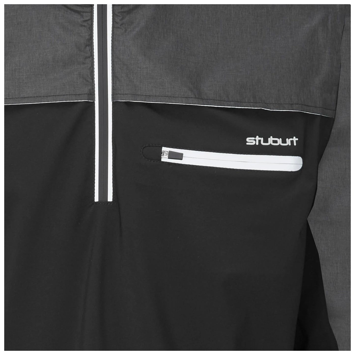Stuburt Mens Evolution Reflective Waterproof Half Zip Jacket