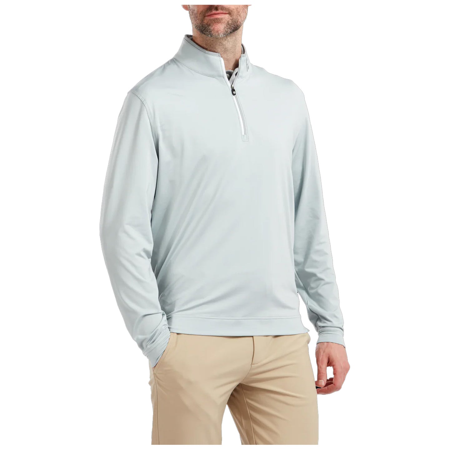 FootJoy Mens Lightweight Microstripe Chill-Out Half Zip Top