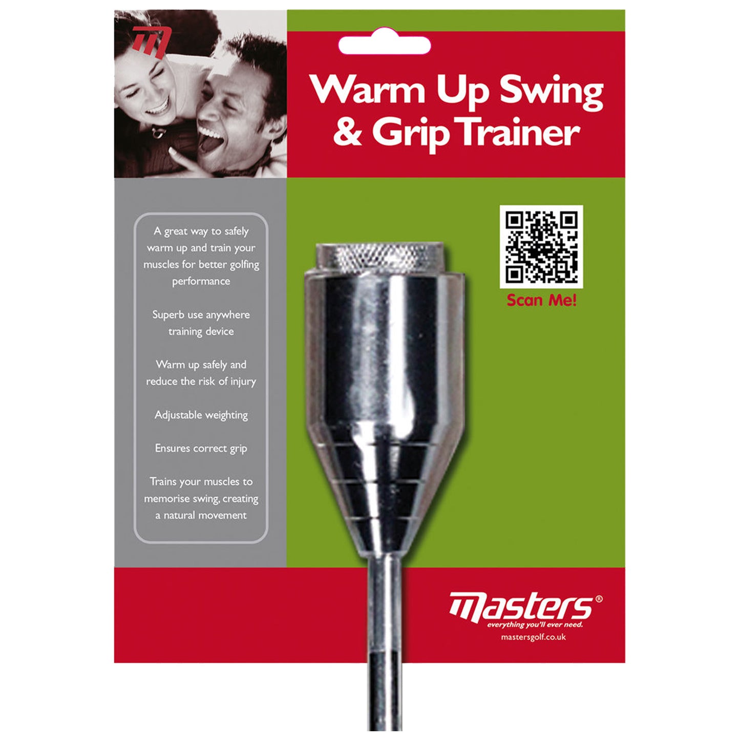 Masters Warm Up Swing & Golf Grip Trainer