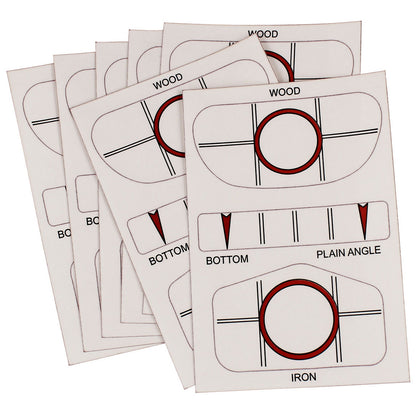 Masters Golf Club Impact Tape - Stickers (10 Stickers)