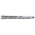 A golf club grip is displayed lying horizontally with a textured surface for enhanced hold featuring the text Golf Pride positioned near one end against a plain white background.