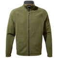 A green fleece jacket is displayed front-facing with a full zipper and high collar set against a plain background, emphasizing its soft texture and casual design.