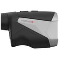 A compact device labeled FOCUS S is designed for measurement with an ergonomic grip featuring a combination of black and gray surfaces in a sleek modern design.