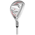 A golf club head with a sleek silver design featuring red accents and text labeling it as TaylorMade Stealth 2 HD 4 23° intended for use in the sport of golf.