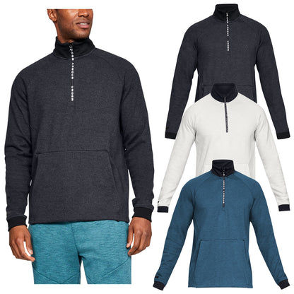 Under Armour Mens Unstoppable Double Knit Half Zip Top