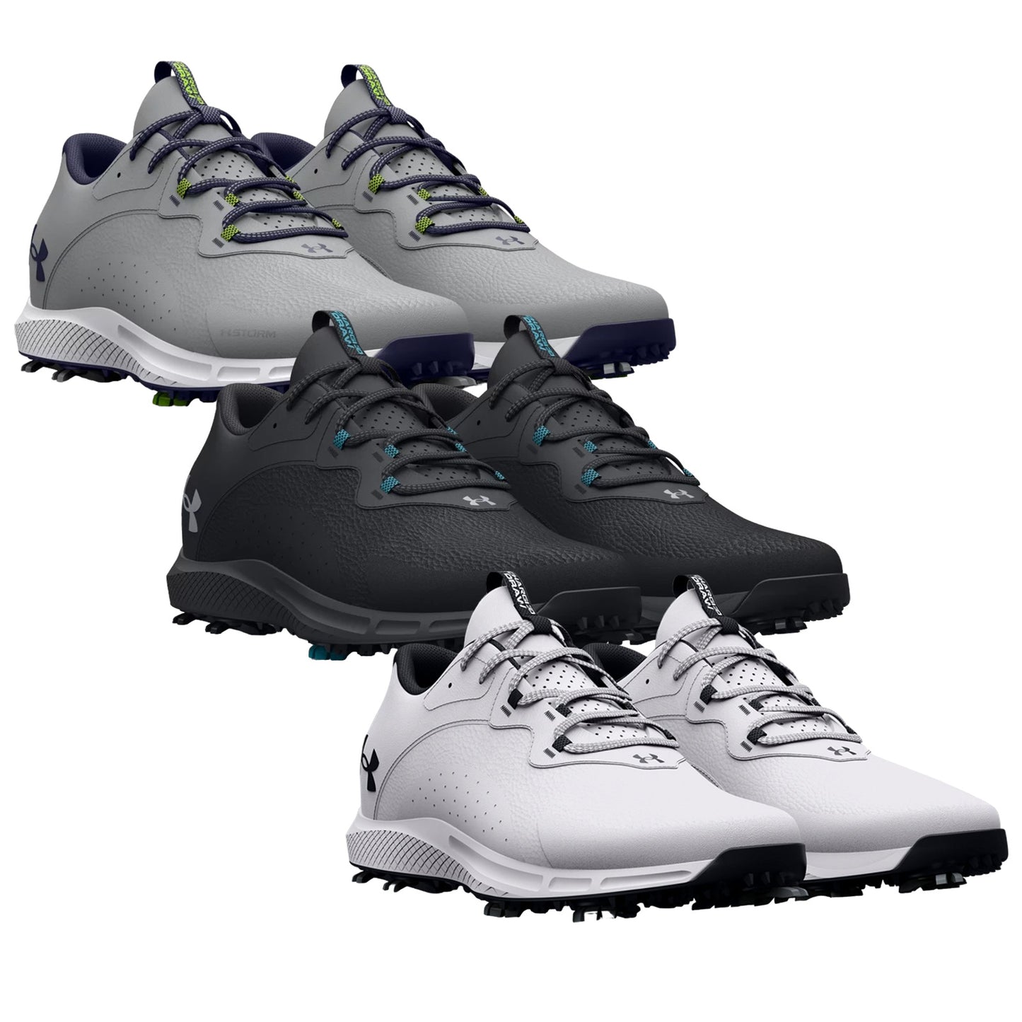 Under Armour Mens Charged Draw 2 Golf Shoes 3026401