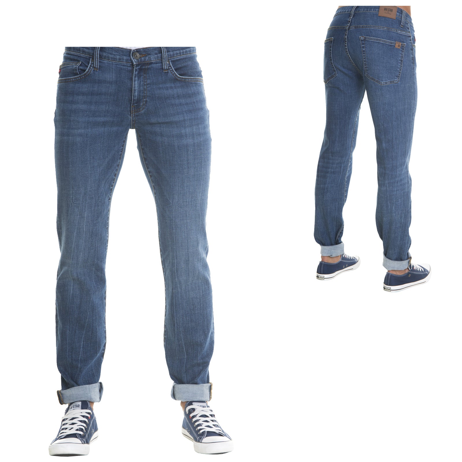 Big Star Mens Terry Slim Tapered Low Jeans