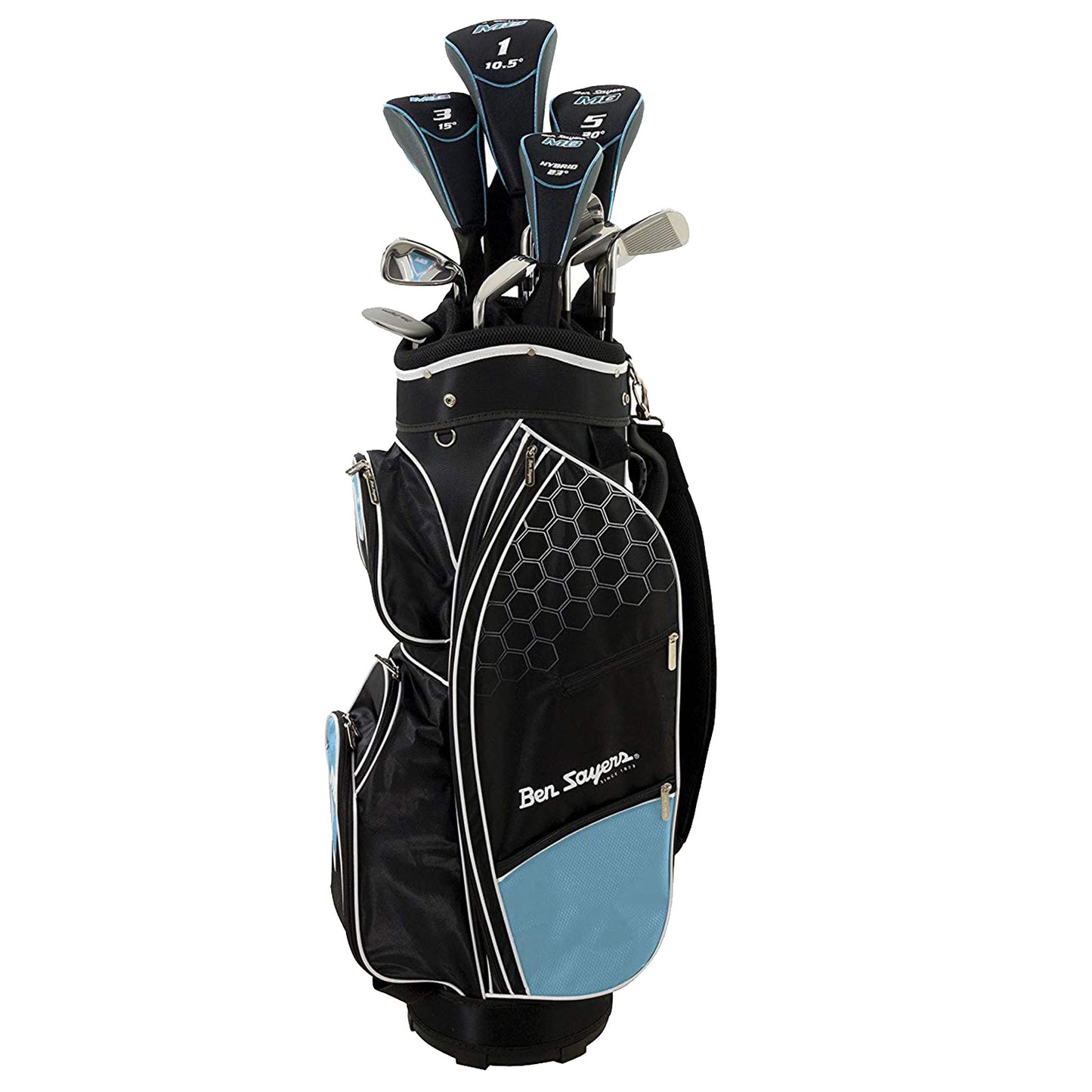 Left Handed Ben Sayers Youth / Ladies M8 Cart Bag Full Package Set